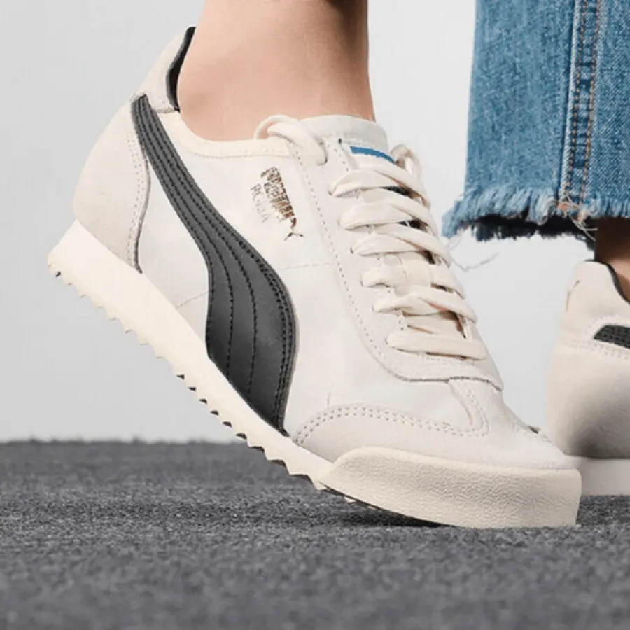 Giày Puma Roma OG Nylon ‘Whisper White Black’ 362408-28 - Ảnh 3