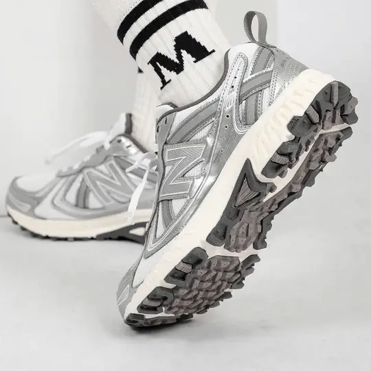 Giày New Balance 410v5 'White Silver' MT410KM5 - Ảnh 7