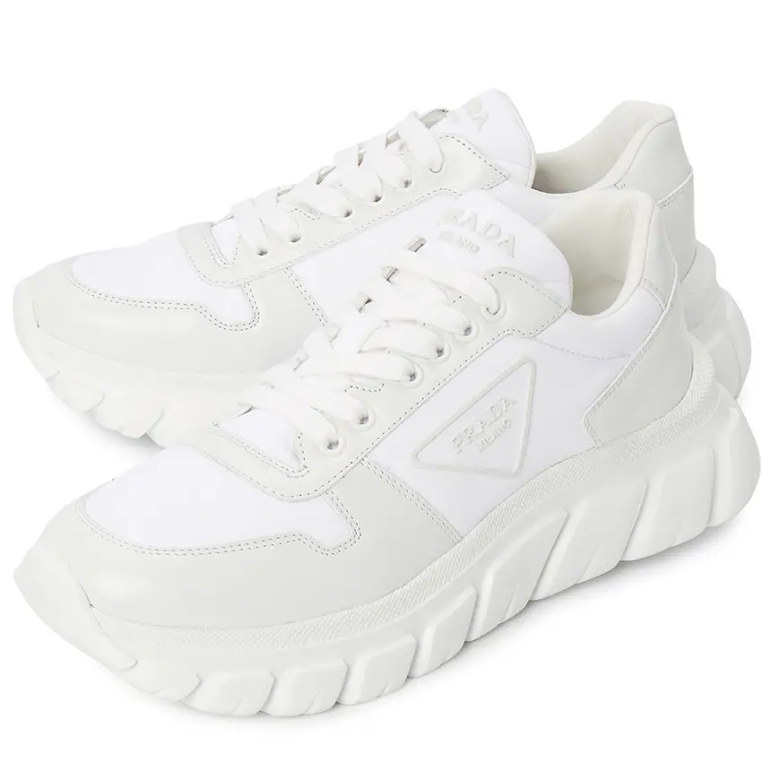 Giày Prada Logo Re-Nylon 'White' 2EE366-3KZP-F0009 - Ảnh 4