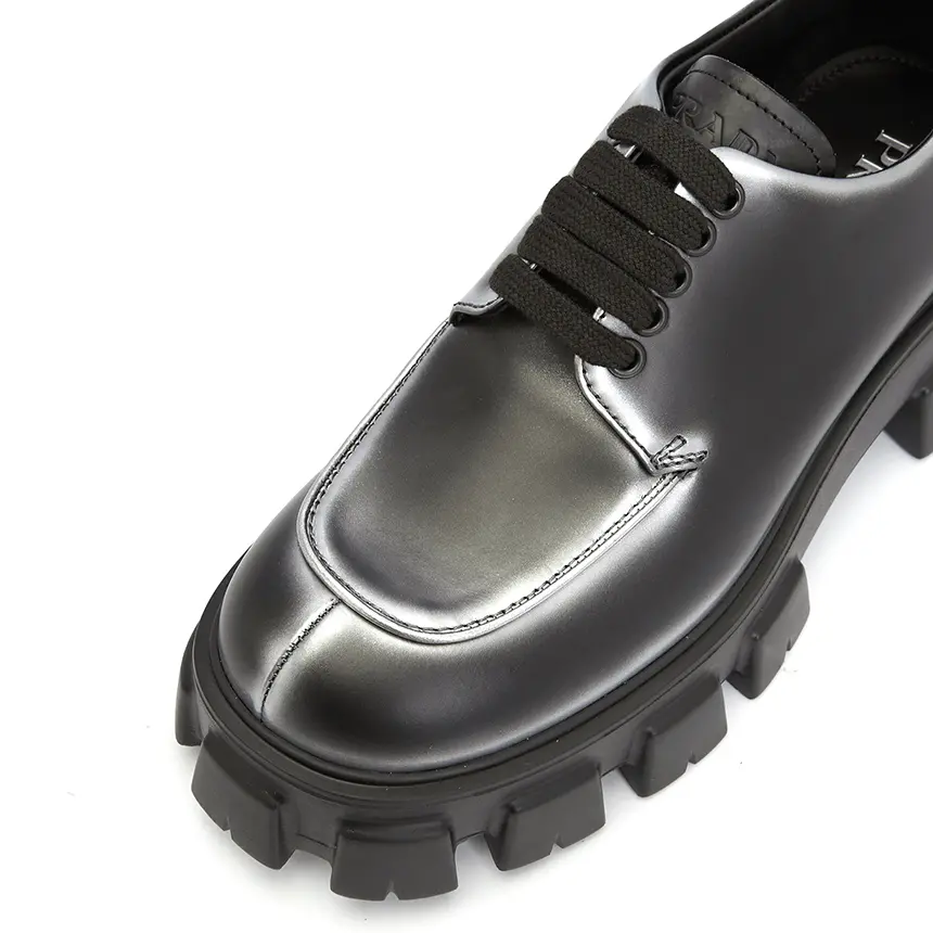 Alternative view of Giày Prada Monolith Nuance Lace Up 'Black' 2EE356-3LMH-F0I89