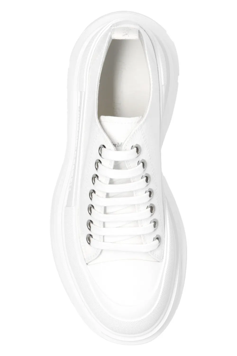 Giày Alexander McQueen Wmns Tread Slick Lace Up 'White' 611705-W4MV2-9000 - Ảnh 3