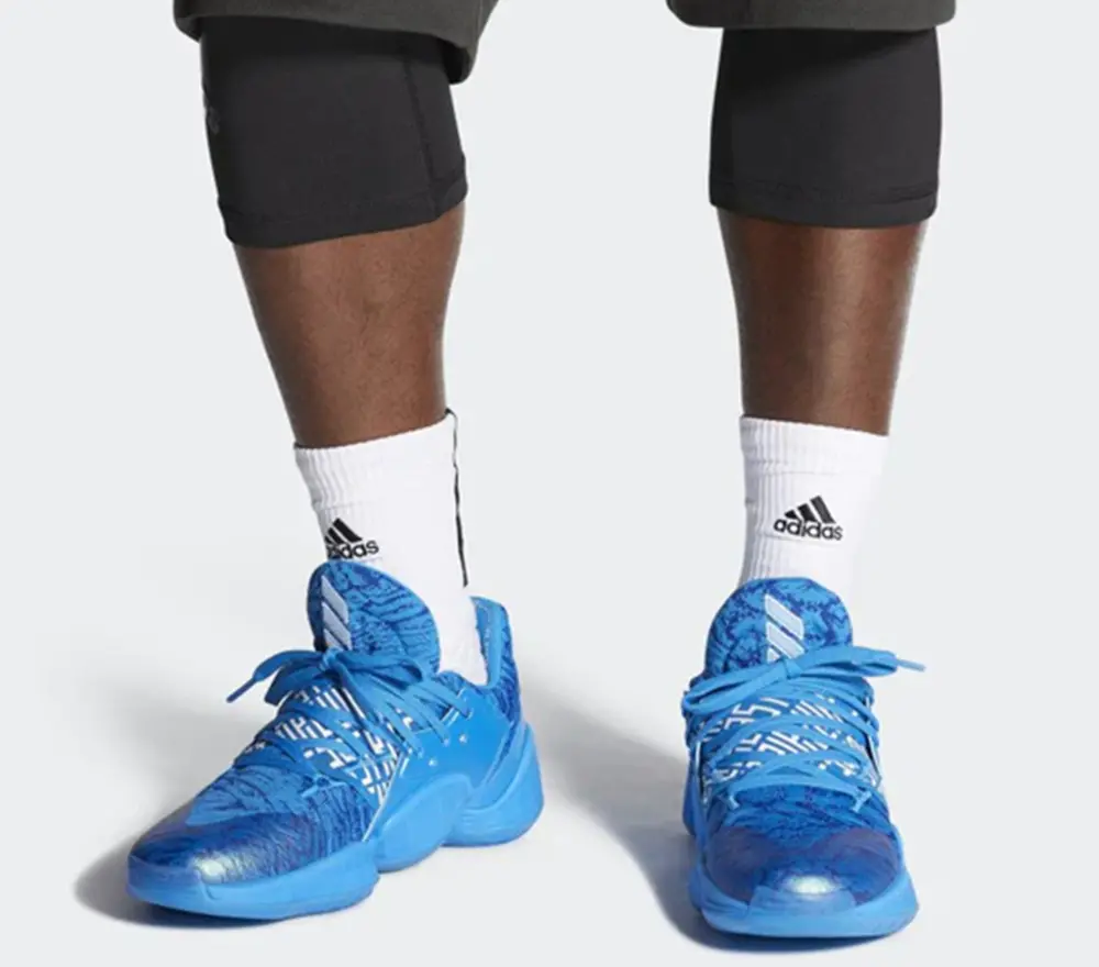 Alternative view of Giày Adidas Harden Vol. 4 Royal Bright Blue EH2408