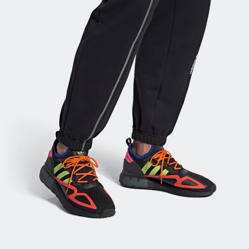 Giày Adidas ZX 2K Boost 'Black Solar Red' FY4005 - Ảnh 5