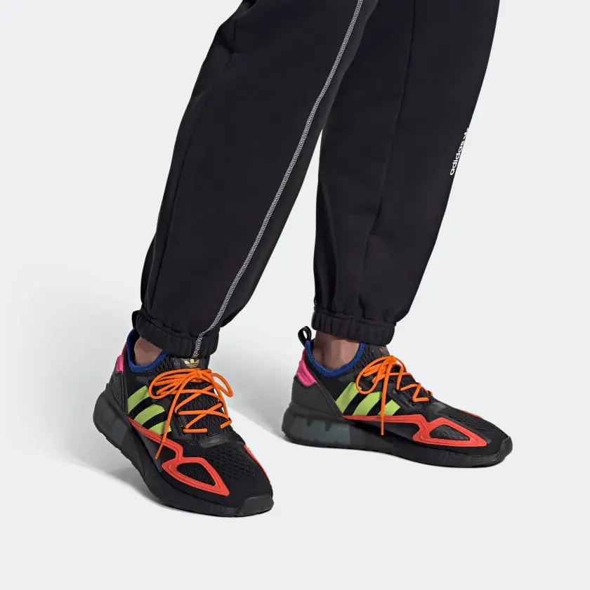 Giày Adidas ZX 2K Boost 'Black Solar Red' FY4005 - Ảnh 5