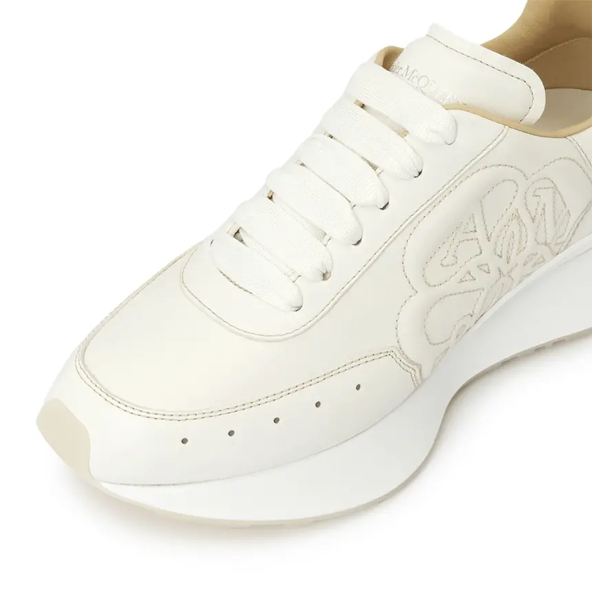Alternative view of Giày Alexander Mcqueen Sprint Runner 'White' 705076-WIC9F-8930