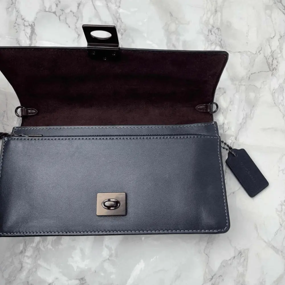 Túi Coach Hutton Clutch with Color Block Quilting 856 V5EFH - Ảnh 4
