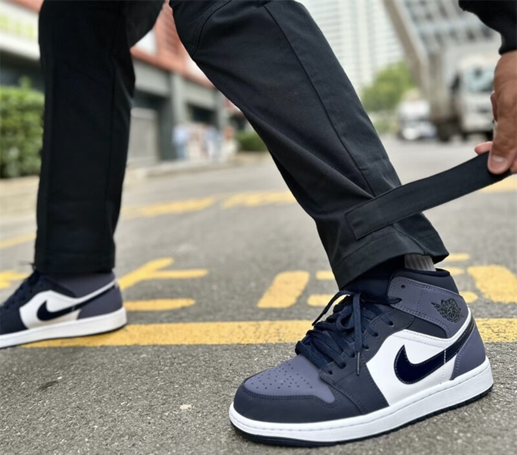 Giày Nike Air Jordan 1 Mid 'Sanded Purple' 554724-445 - Ảnh 4