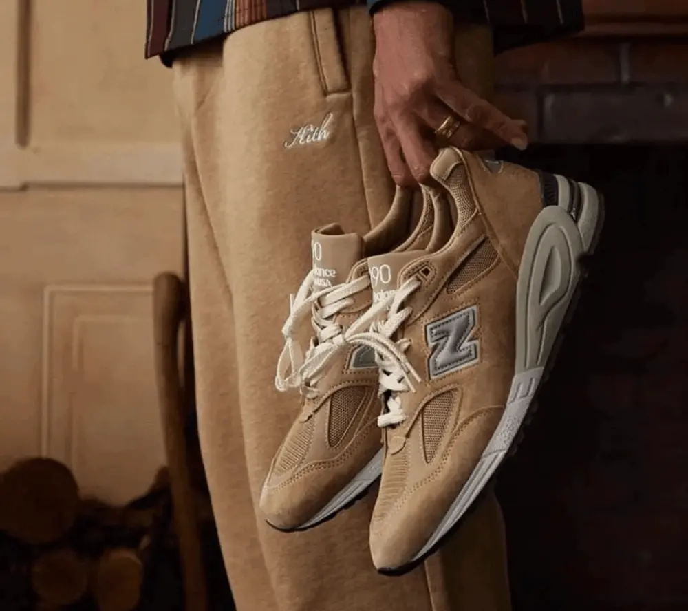 Alternative view of Giày New Balance 990v2 'Kith Tannin' M990KS2