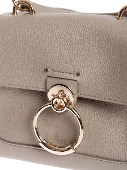 Túi Chloe Mini Tess Bag in Motty 'Grey' CHC20AS143C6223W - Ảnh 4