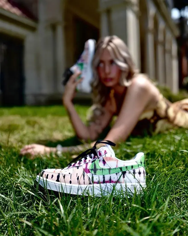 Giày Nike Air Force 1 'Black Tie Dye' CW1267-101 - Ảnh 6