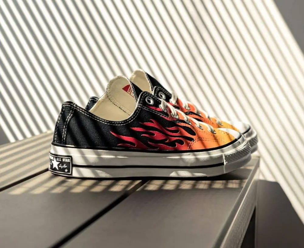 Giày Converse Chuck 70 Low 'Archival Flame Print' 167813C - Ảnh 3