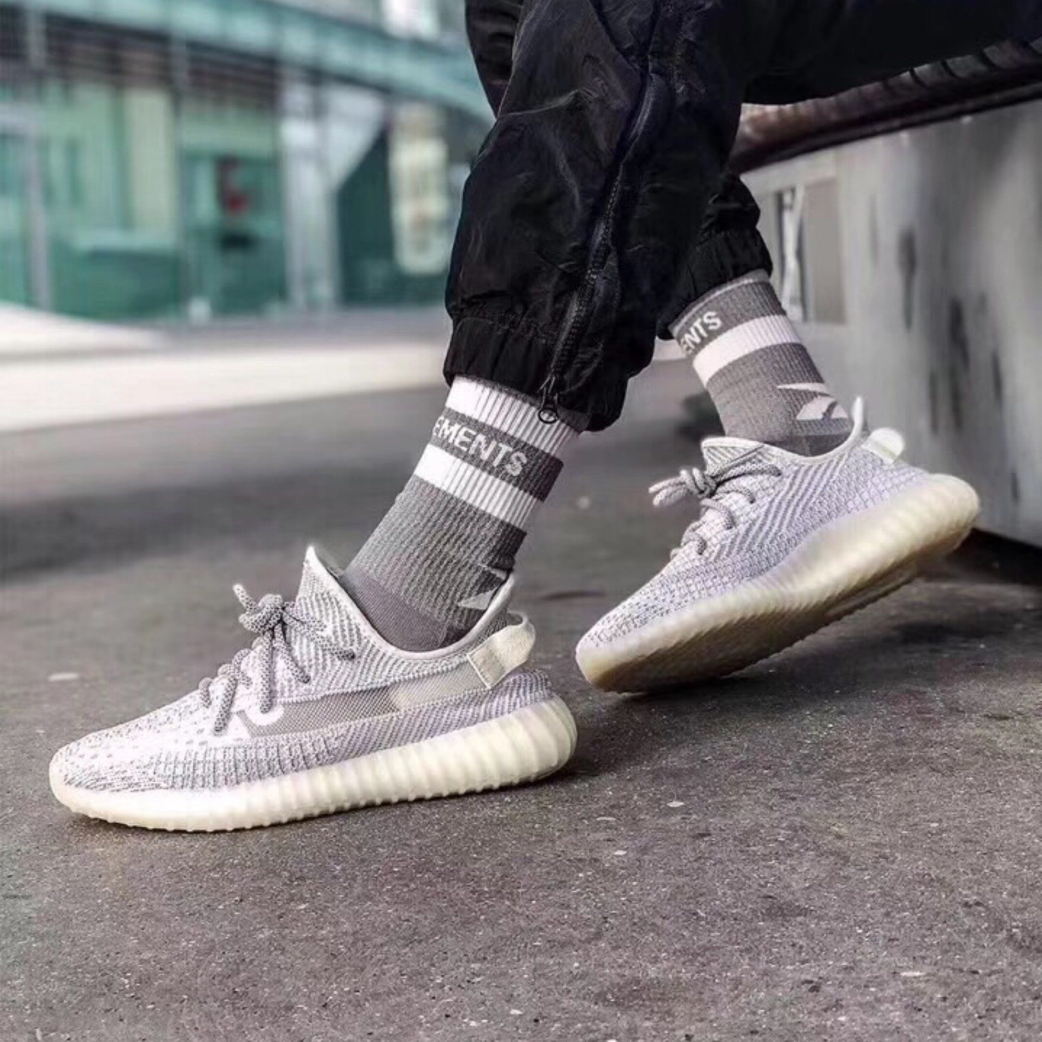 Giày Adidas Yeezy Boost 350 V2 'Static' (Non-Reflective) EF2905 - Ảnh 4