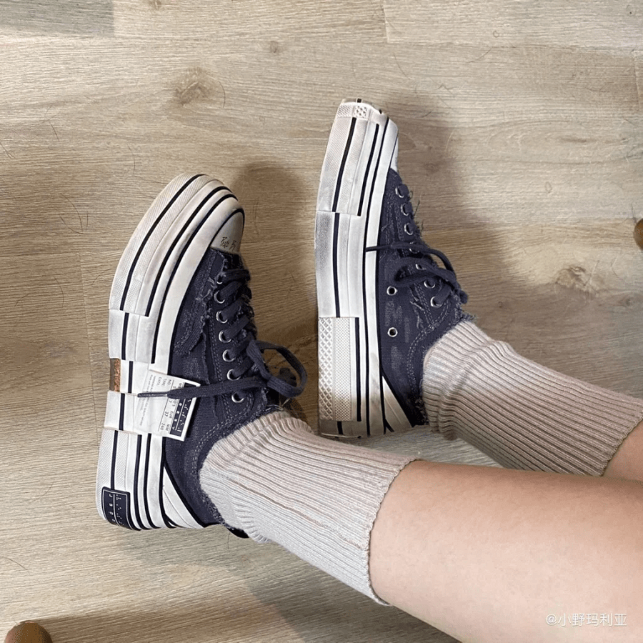 Giày xVESSEL GOP Lows Iron Grey Deconstructed Canvas F21X012G - Ảnh 3