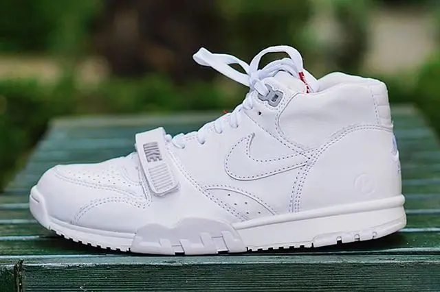 Alternative view of Giày Nike Air Trainer 1 Fragment 'White Wolf Grey' 806942-110