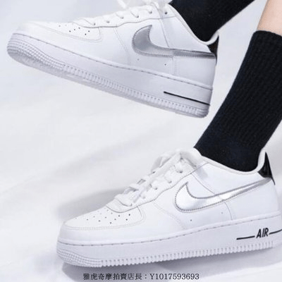 Giày Nike Air Force 1 Low 'White Black Metallic Silver' CZ4206-100 - Ảnh 4
