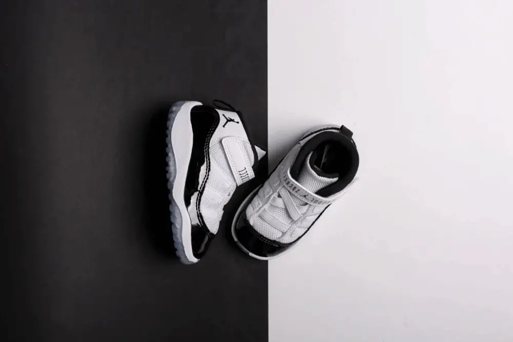 Giày Nike Air Jordan 11 Retro TD 'Concord' 2018 378040-100 - Ảnh 7