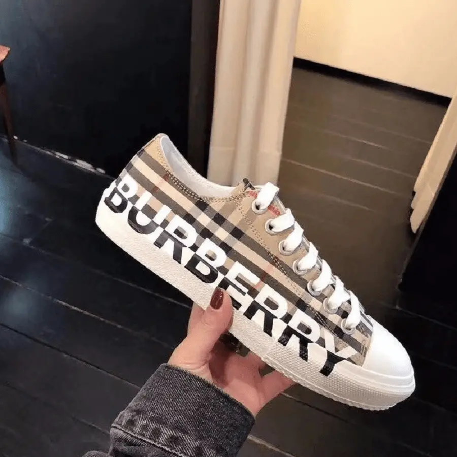 Giày Burberry Logo Print Vintage Check Sneakers 8024301 - Ảnh 6