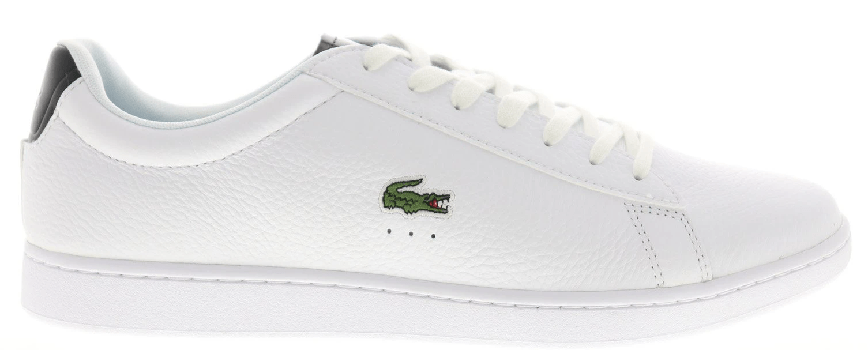 Giày Lacoste Carnaby Evo 220 1 SMA Mens White Leather Lifestyle Sneakers