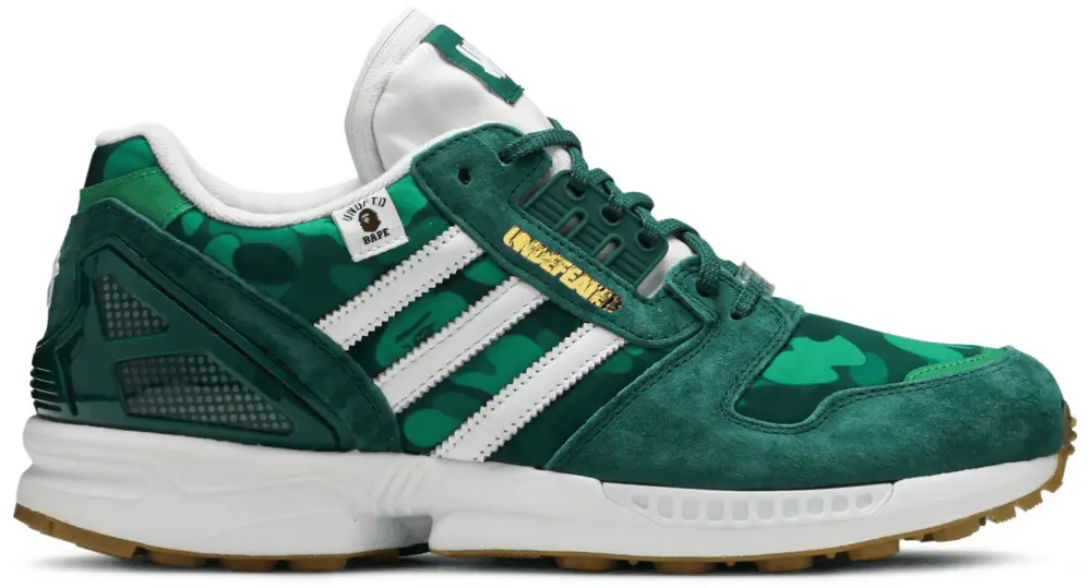 Giày Adidas BAPE x Undefeated x ZX 8000 'A-ZX Series - Green Camo' FY8851