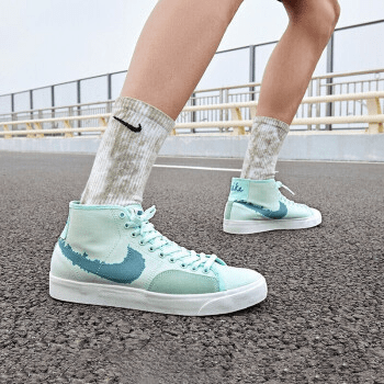 Giày Nike SB Blazer Court Mid 'Barely Green' DM8553-300 - Ảnh 2