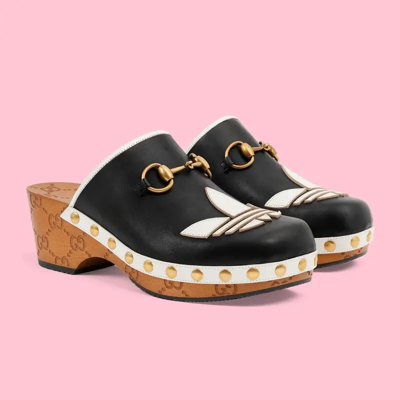 Alternative view of Giày Gucci x Adidas Women's Leather Clog 'Black' ‎702218-DTNP0-1060