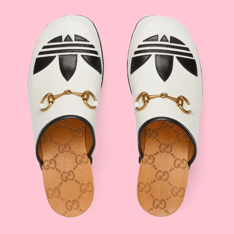 Giày Gucci x Adidas Women's Horsebit clog 'White' 702218-DTNP0-9160 - Ảnh 3