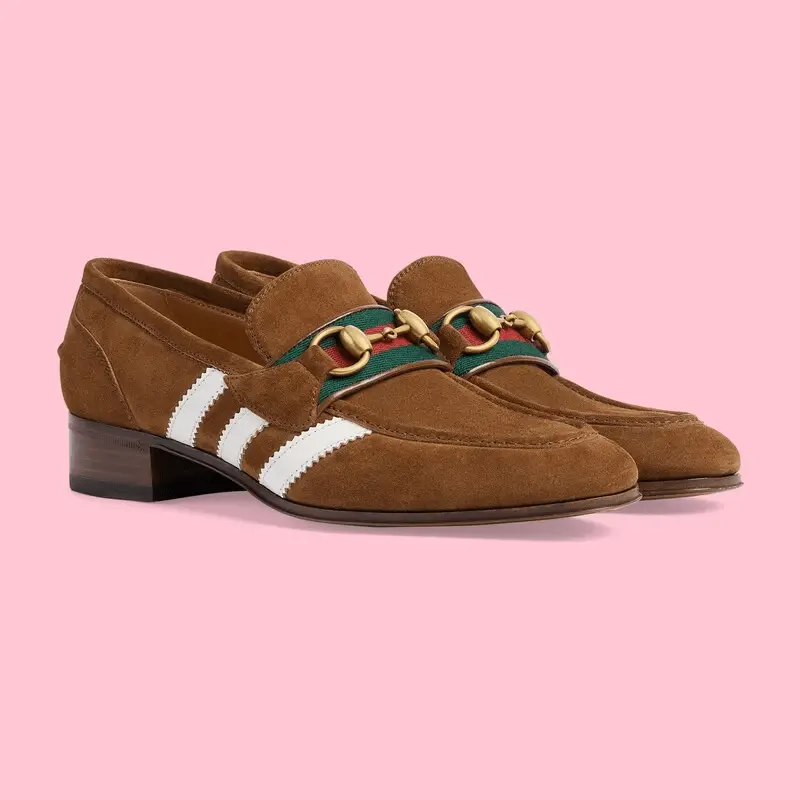 Alternative view of Giày Gucci x Adidas Women's Loafer 'Brown' ‎702284-1DPM0-2860