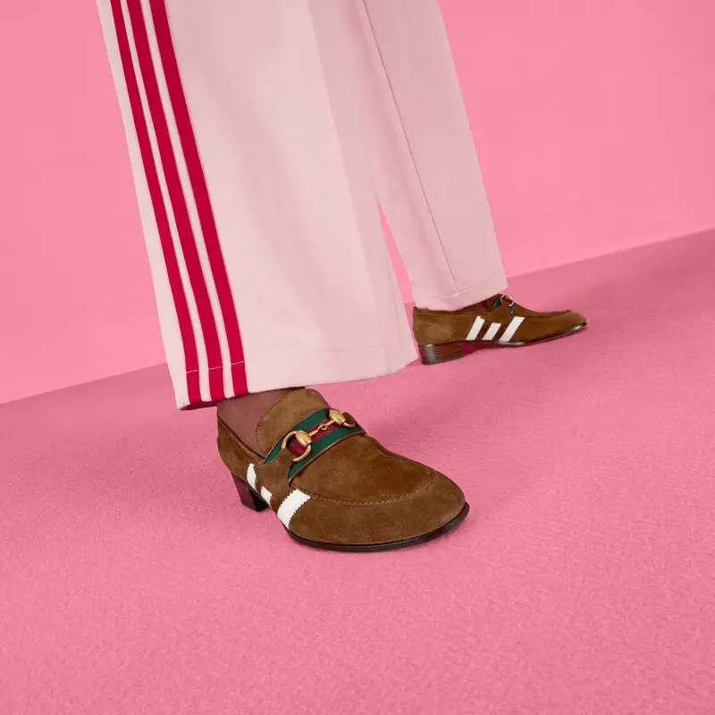 Giày Gucci x Adidas Women's Loafer 'Brown' 702284-1DPM0-2860 - Ảnh 5