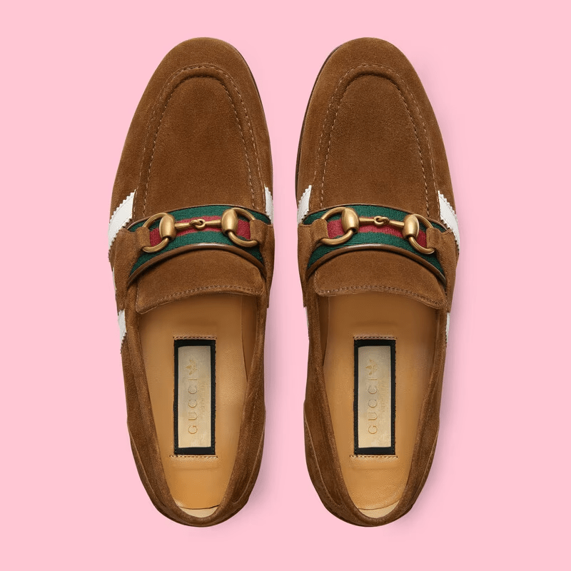 Giày Gucci x Adidas Women's Loafer 'Brown' 702284-1DPM0-2860 - Ảnh 3