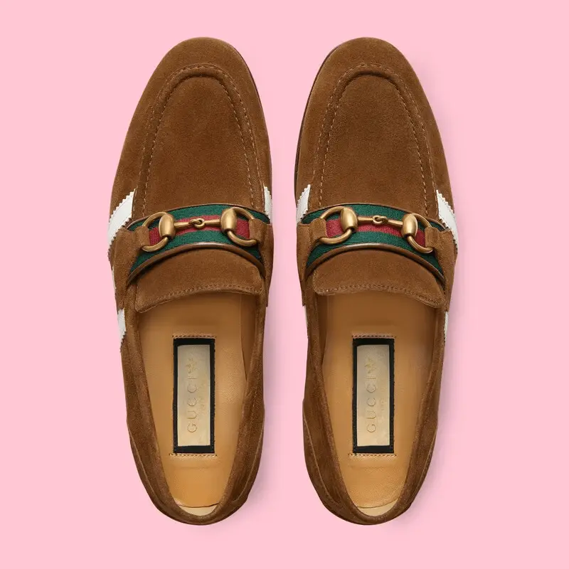 Giày Gucci x Adidas Women's Loafer 'Brown' 702284-1DPM0-2860 - Ảnh 3