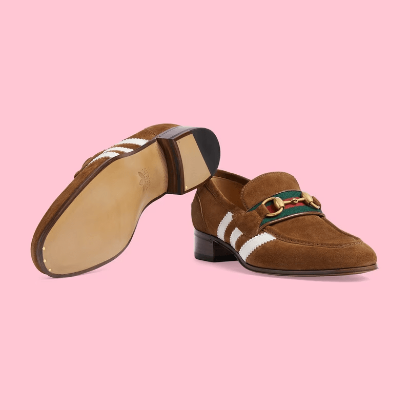 Giày Gucci x Adidas Women's Loafer 'Brown' 702284-1DPM0-2860 - Ảnh 4