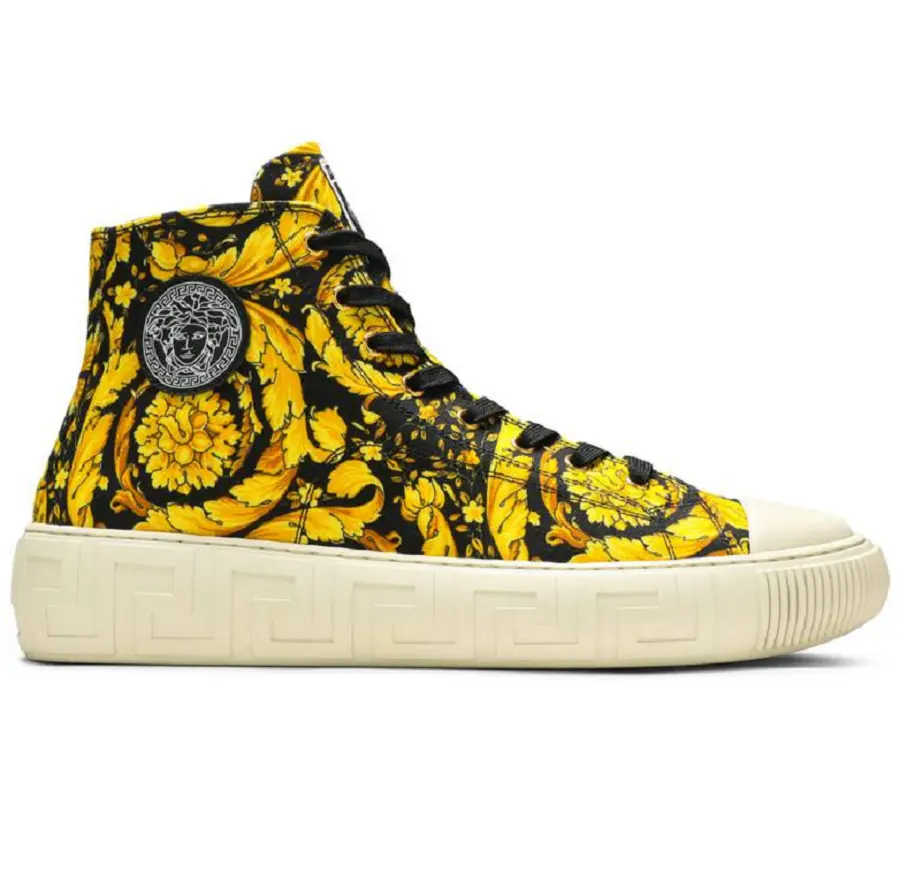 Giày Versace Greca Barocco Print 'Yellow' DSU8403-DTE4G-5W08V