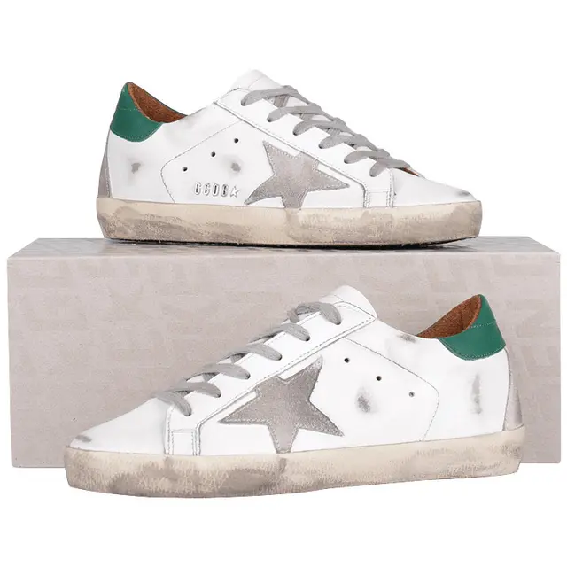 Giày Golden Goose Super Star White Green GWF00102-F002180-10802 - Ảnh 4