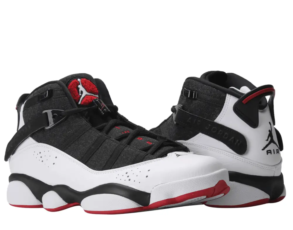 Giày Nike Jordan 6 Rings Black White Red 322992-012 - Ảnh 4