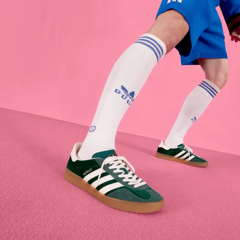 Alternative view of Giày Adidas x Gucci Gazelle 'Green' 707848-9STU0-3170