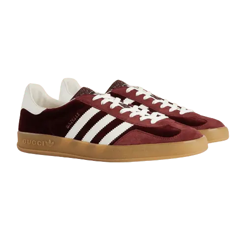 Giày Adidas x Gucci Gazelle 'Burgundy Velvet' 707848-9STU0-6160 - Ảnh 5