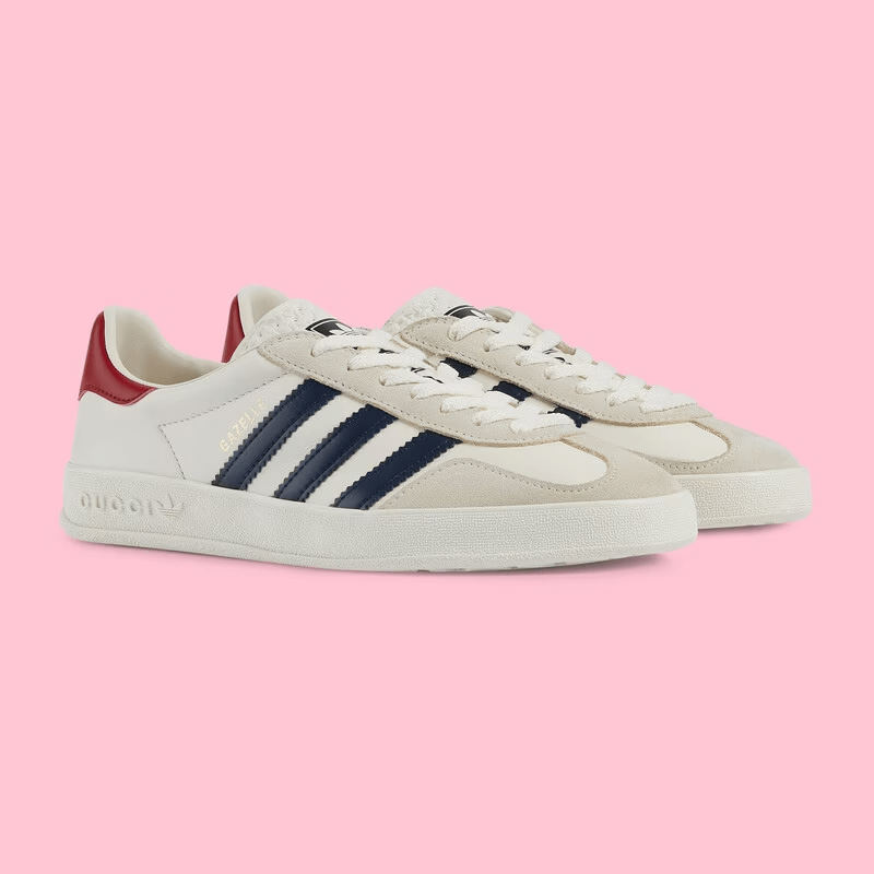 Giày Gucci x Adidas Women's Gazelle 'White' 707861-UTT10-9060 - Ảnh 4