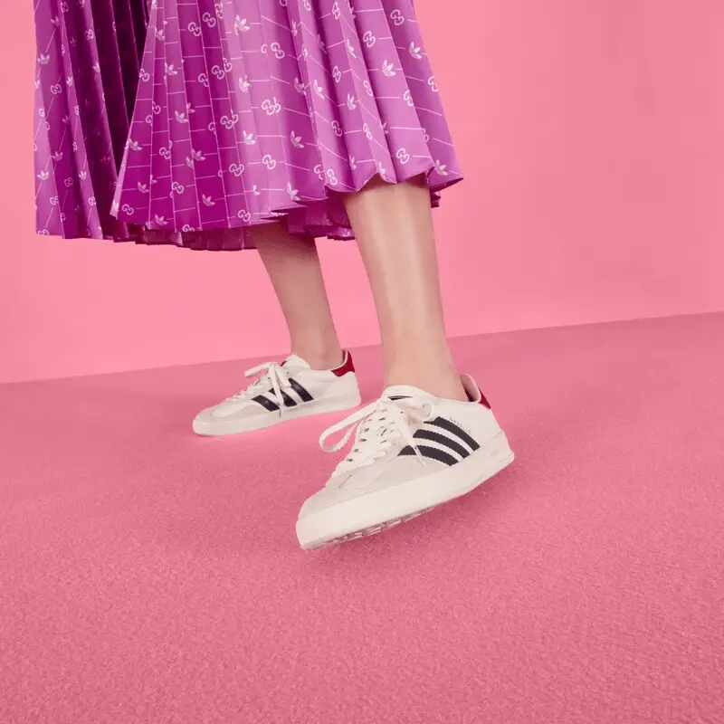 Alternative view of Giày Gucci x Adidas Women's Gazelle 'White' 707861-UTT10-9060