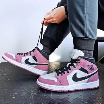 Giày Nike Wmns Air Jordan 1 Mid SE 'Berry Pink' DC7267-500 - Ảnh 4