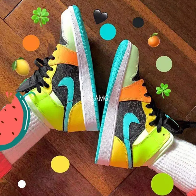 Giày Nike Air Jordan 1 Mid SE Aurora Green BQ6931-037 - Ảnh 6