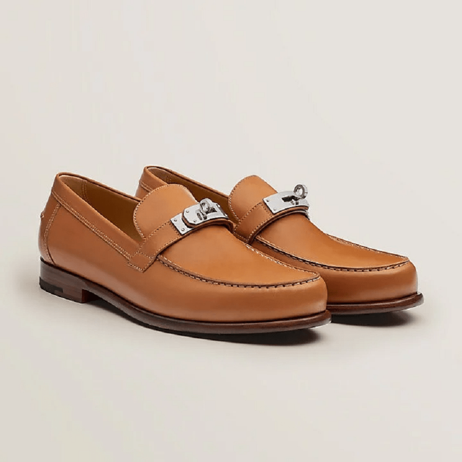Giày Hermes Destin Loafer 'Natural H' H221970ZANH430 - Ảnh 3