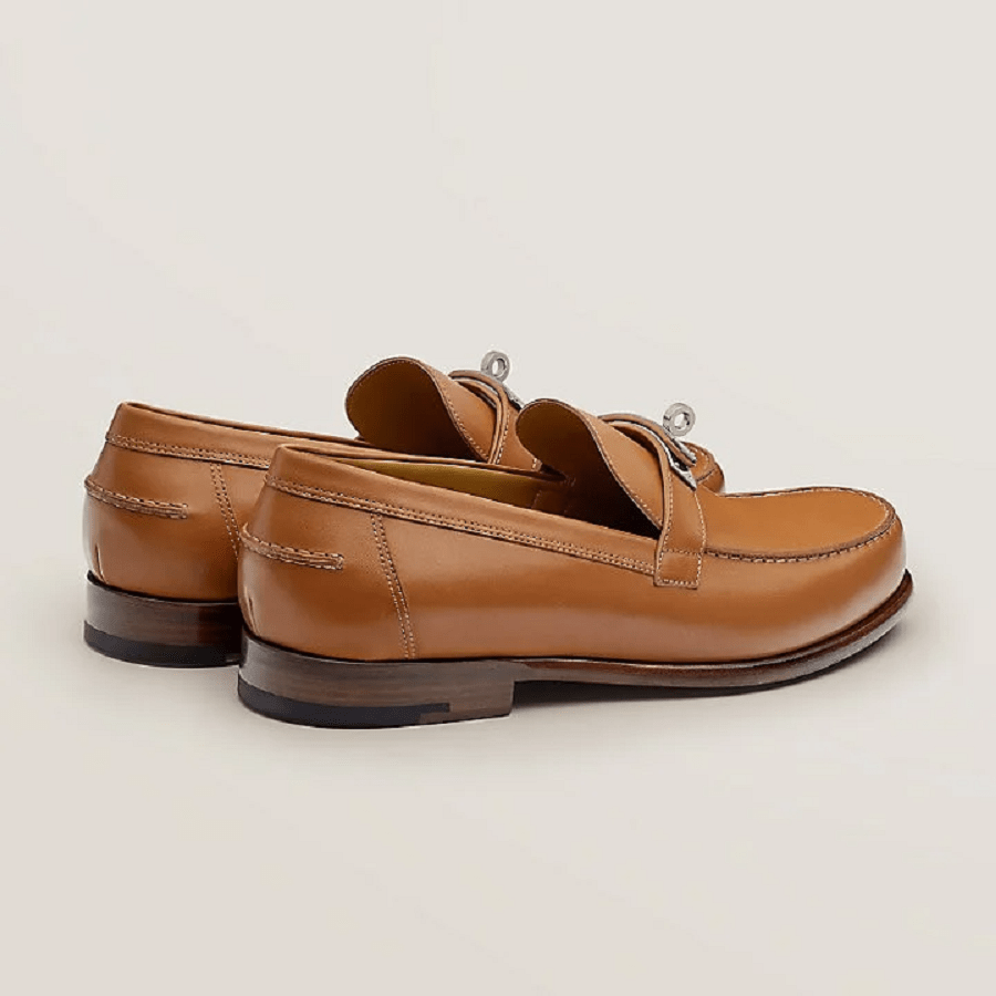 Giày Hermes Destin Loafer 'Natural H' H221970ZANH430 - Ảnh 4