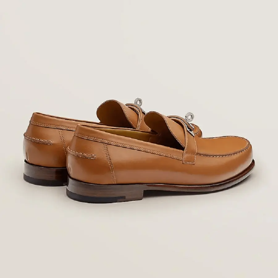 Giày Hermes Destin Loafer 'Natural H' H221970ZANH430 - Ảnh 4