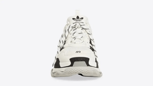 Alternative view of Giày Balenciaga x Adidas Triple S 'White Black' 710021W2ZB19112