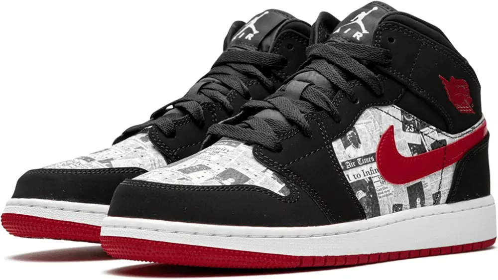 Giày Nike Air Jordan 1 Mid 'Newspaper Air Times' BQ6931-061 - Ảnh 5