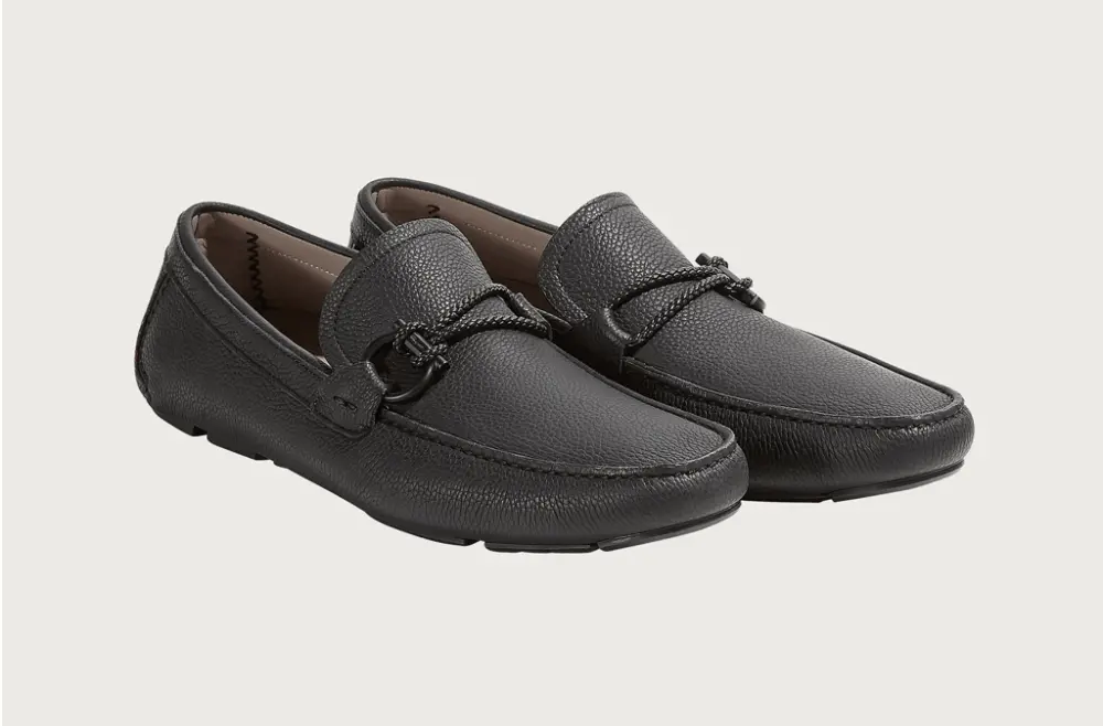 Giày Salvatore Ferragamo Driver Gancini 'Black' 0c - Ảnh 2