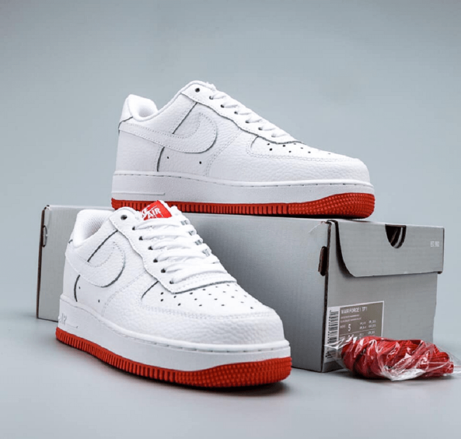 Giày Nike Air Force 1 Low GS ‘White Racer Pink’ AO2296-101 - Ảnh 6