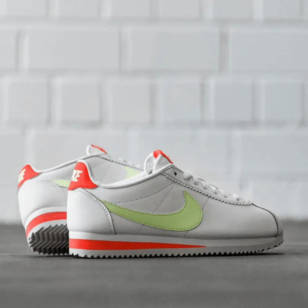 Giày Nike Wmns Classic Cortez Leather 'Volt Flash Crimson' 807471-116 - Ảnh 4