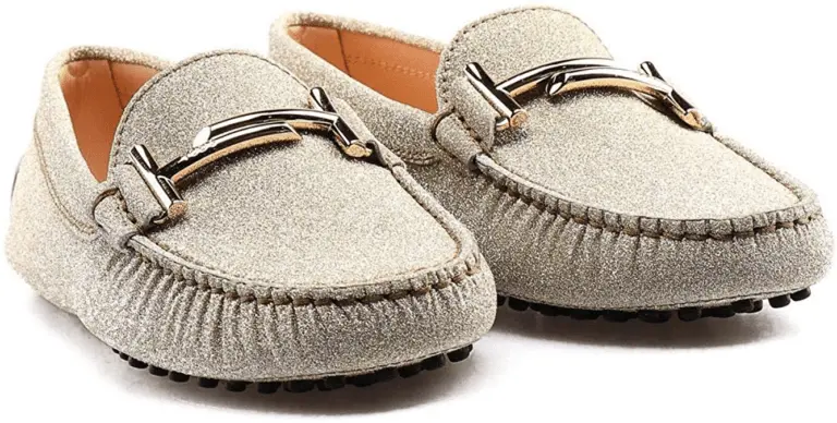 Giày Tod’s Gommino Double T Loafers Leather Beige XXW00G0Q499LXGG005 - Ảnh 4