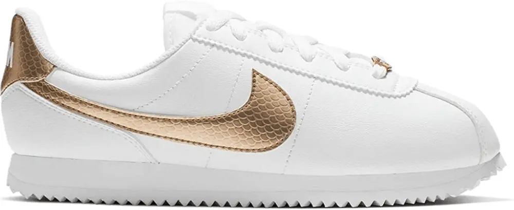 Giày Nike Cortez Basic GS White Gold BV0014-100